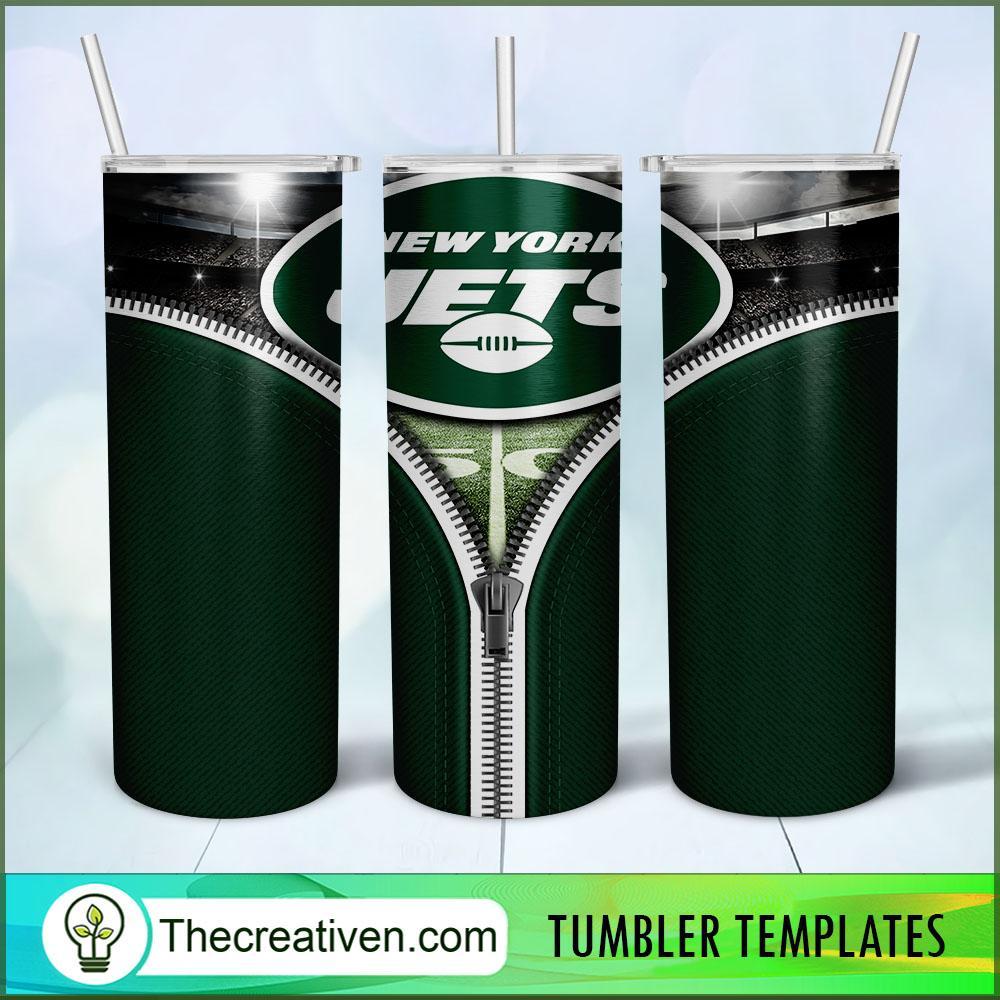 NY Jets Zipper Skinny Tumbler Wrap – Digital Download 1 NY Jets Zipper Skinny Tumbler Wrap – Digital Download