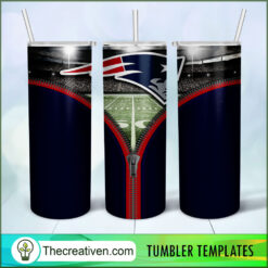 Patriots Zipper Skinny Tumbler Wrap – Digital Download