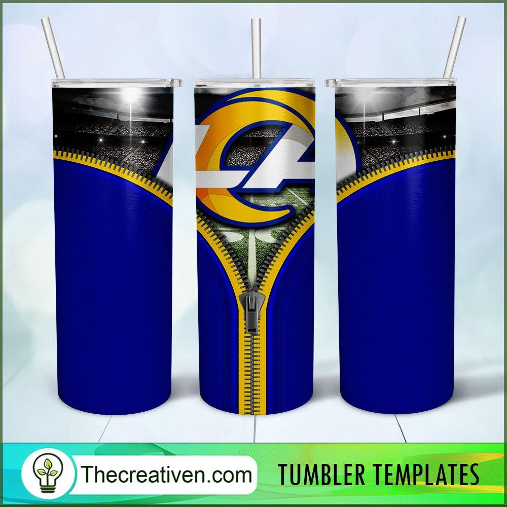 LA Rams Zipper Skinny Tumbler Wrap – Digital Download 1 LA Rams Zipper Skinny Tumbler Wrap – Digital Download