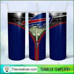 Buffalo Bills Zipper Skinny Tumbler Wrap – Digital Download