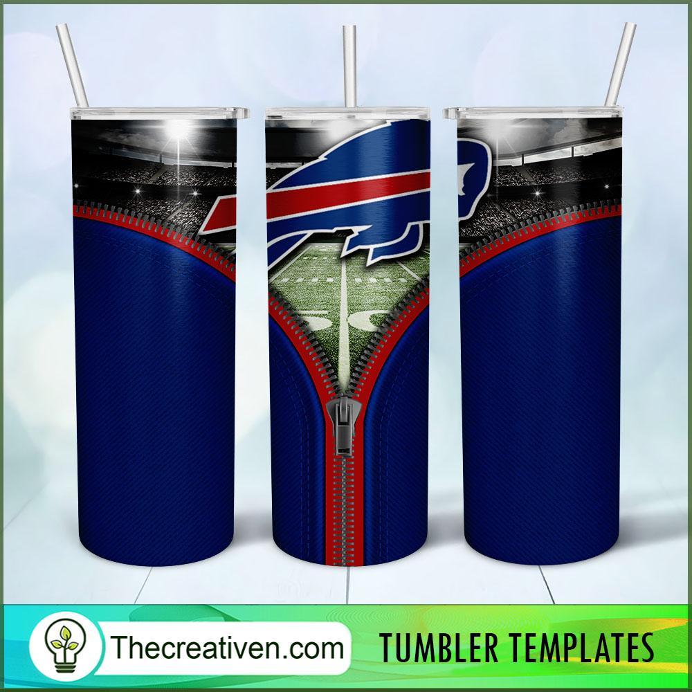 Buffalo Bills Zipper Skinny Tumbler Wrap – Digital Download 1 Buffalo Bills Zipper Skinny Tumbler Wrap – Digital Download