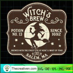 Witches Brew Halloween SVG Cut File for Cricut & Silhouette