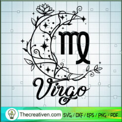 Virgo Zodiac SVG, Virgo Girls SVG, Girls Queen SVG