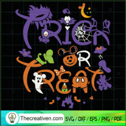 Trick Or Treat Disney SVG Cut File for Cricut & Silhouette