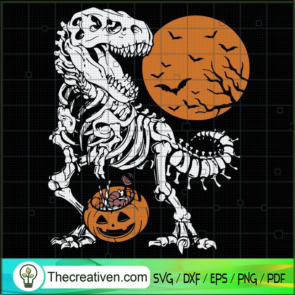 T Rex Halloween SVG Cut File for Cricut & Silhouette 1 T Rex Halloween SVG Cut File for Cricut & Silhouette
