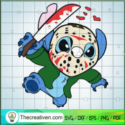 Stitch Jason Voorhees SVG Cut File for Cricut & Silhouette