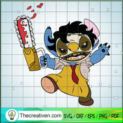 Stitch Leatherface SVG Cut File for Cricut & Silhouette