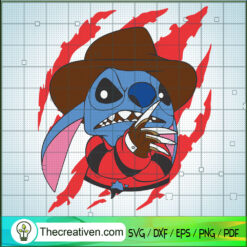Stitch Freddy Krueger SVG Cut File for Cricut & Silhouette