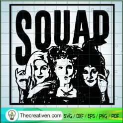 Squad Bad Witches SVG Cut File for Cricut & Silhouette