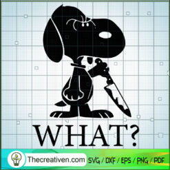 Snoopy What SVG Cut File for Cricut & Silhouette