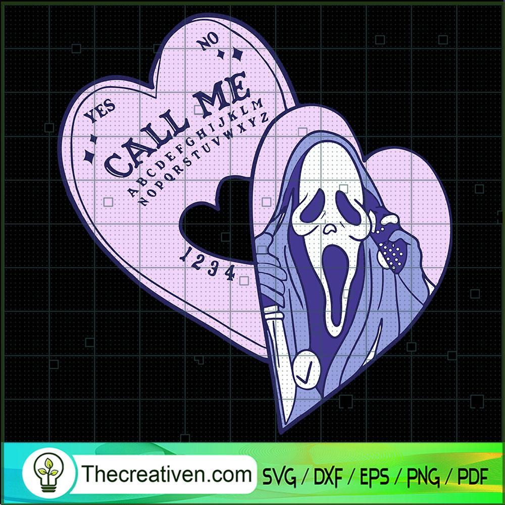 Scream Call Me SVG Cut File for Cricut & Silhouette 1 Scream Call Me SVG Cut File for Cricut & Silhouette