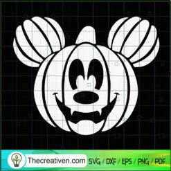 Pumpkin Mickey SVG Cut File for Cricut & Silhouette