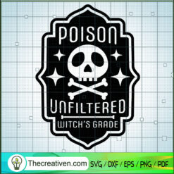 Poison Halloween Label SVG, Halloween SVG, Logo SVG