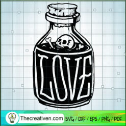 Poison Love SVG, Halloween SVG, Scary SVG