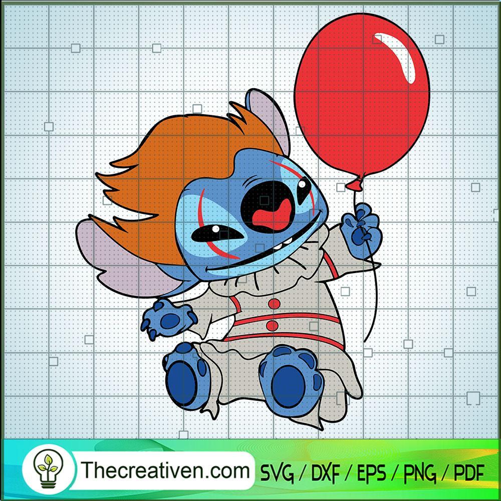 Pennywise Stitch SVG Cut File for Cricut & Silhouette 1 Pennywise Stitch SVG Cut File for Cricut & Silhouette