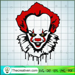 Penniwise Face SVG Cut File for Cricut & Silhouette
