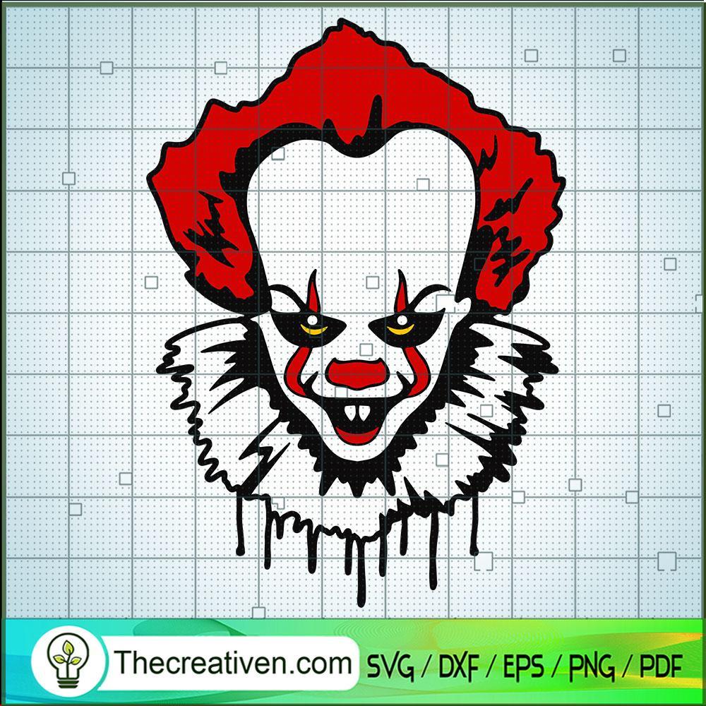 Penniwise Face SVG Cut File for Cricut & Silhouette 1 Penniwise Face SVG Cut File for Cricut & Silhouette