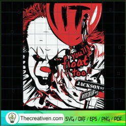 Pennywise Clown SVG Cut File for Cricut & Silhouette