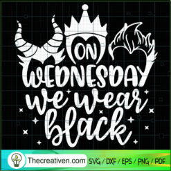 On Wednesday We Wear Black SVG, Halloween SVG, Witches SVG