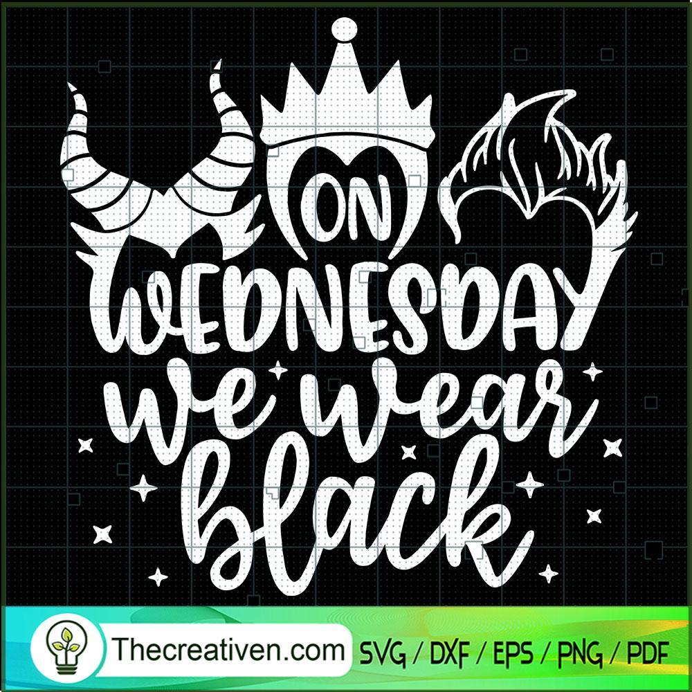 On Wednesday We Wear Black SVG, Halloween SVG, Witches SVG 1 On Wednesday We Wear Black SVG, Halloween SVG, Witches SVG
