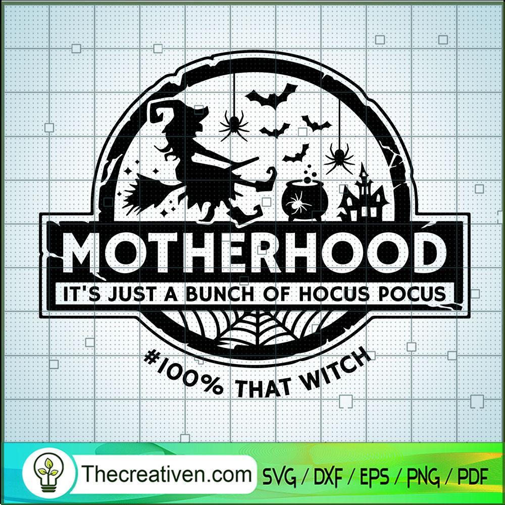 Motherhood Witch SVG Cut File for Cricut & Silhouette 1 Motherhood Witch SVG Cut File for Cricut & Silhouette