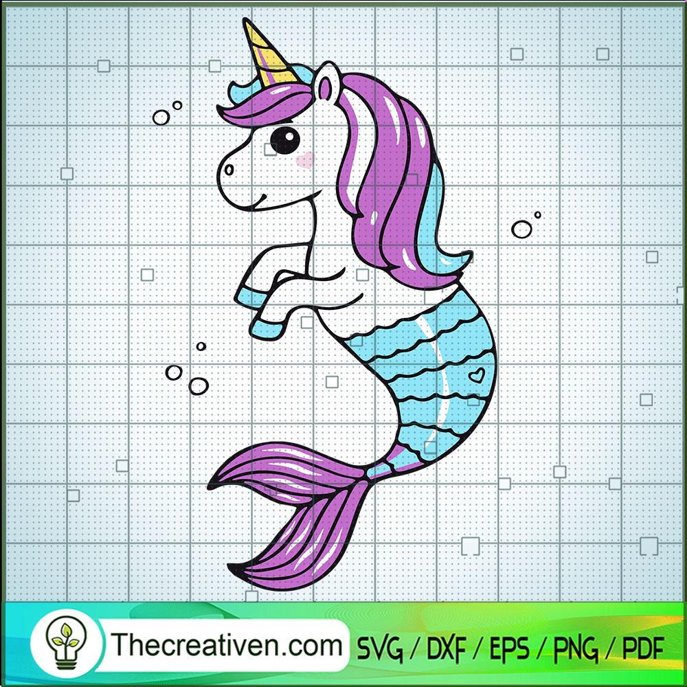Mermaid Unicorn SVG, Mermaid SVG, Cute Unicorn SVG 1 105 copy 4