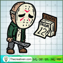 Jason Voorhees Friday The 12Th SVG Cut File for Cricut & Silhouette