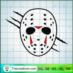Jason Voorhees Facemask SVG Cut File for Cricut & Silhouette