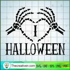 I Love Halloween SVG Cut File for Cricut & Silhouette