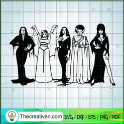 Horror Goth Queens SVG Cut File for Cricut & Silhouette