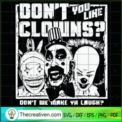 Horror Clowns SVG Cut File for Cricut & Silhouette