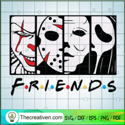 Horror Character Friends SVG Cut File for Cricut & Silhouette
