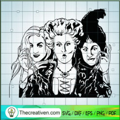 Hocus Pocus Sanderson Sister SVG Cut File for Cricut & Silhouette