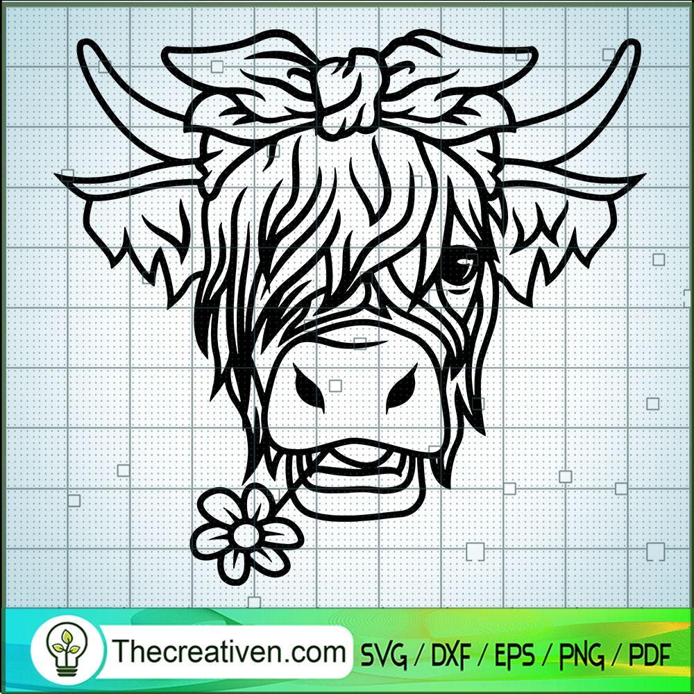 Highland Cow Bandana SVG, Cow SVG, Animals SVG 1 26 copy 10