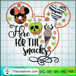 Here For The Snacks SVG Cut File for Cricut & Silhouette