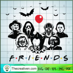 Friends Halloween SVG Cut File for Cricut & Silhouette Design 45285