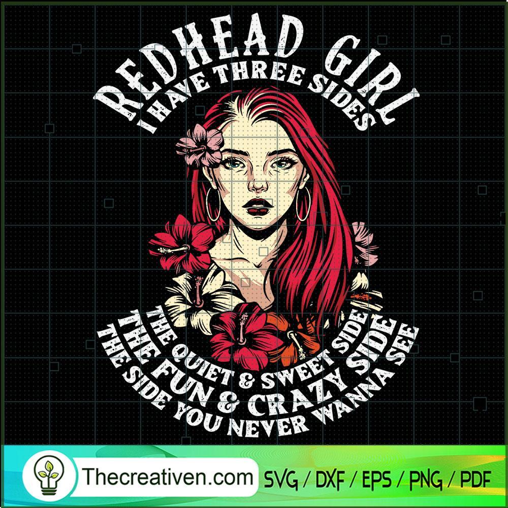 Redhead Girl I Have Three Si SVG Cut File for Cricut 1 Redhead Girl I Have Three Si SVG Cut File for Cricut