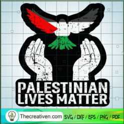 Palestinian Lives Matter SVG, Free Palestine SVG, Palestine Flag SVG