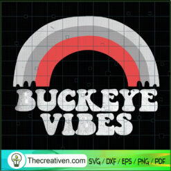 Oh Buckeye Vibes Old School SVG Cut File for Cricut & Silhouette