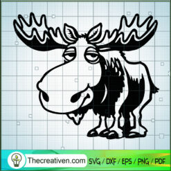 Moose SVG, Animals SVG, Bull SVG