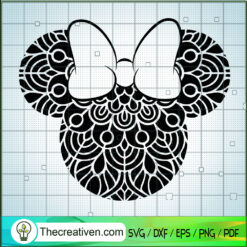 Minnie Mandala SVG, Disney Minnie SVG, Walt Disney SVG