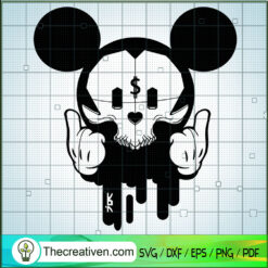 Mickey Dollar Heart Finger SVG, Disney Mickey SVG, Walt Disney SVG