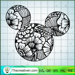 Mickey Mouse Mandala SVG, Disney Mickey SVG, Mickey Head SVG