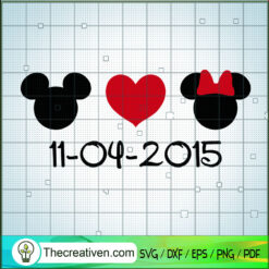 Mickey and Minnie SVG Cut File for Cricut & Silhouette Design 45048