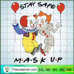 Stay Here Mask Up SVG Cut File for Cricut & Silhouette