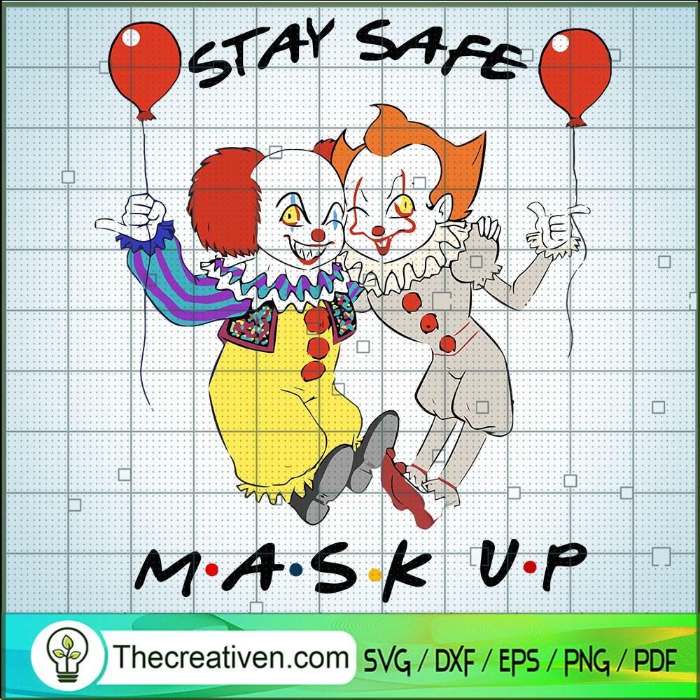 Stay Here Mask Up SVG Cut File for Cricut & Silhouette 1 Stay Here Mask Up SVG Cut File for Cricut & Silhouette