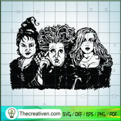 Sanderson Sisters SVG Cut File for Cricut & Silhouette