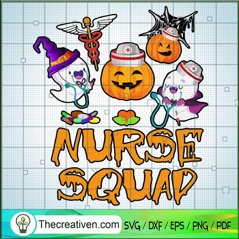 Nurse Squad Boo Halloween SVG Cut File for Cricut & Silhouette 1 Nurse Squad Boo Halloween SVG Cut File for Cricut & Silhouette