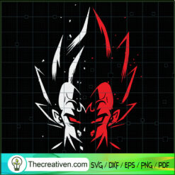 Majin Saiyan SVG, Dragon Ball Z SVG, Cartoon Movie SVG