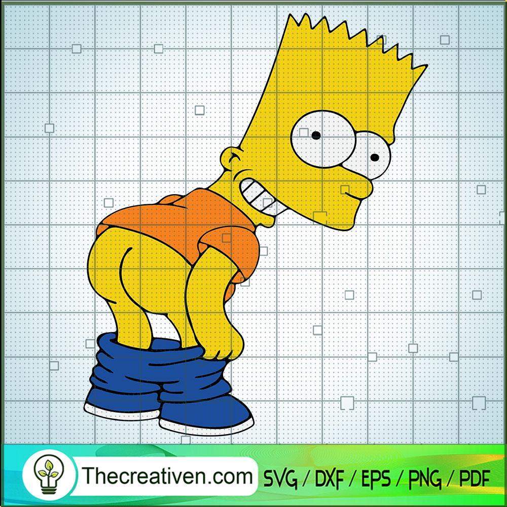 Layered Bart Simpson SVG, The Simpson SVG, Cartoon SVG 1 Layered Bart Simpson SVG, The Simpson SVG, Cartoon SVG